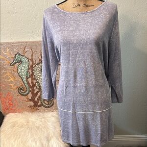 J. Jill Blue Long Sleeve Top